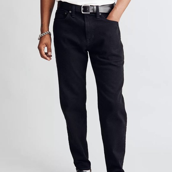 Madewell Mens Relaxed Taper Jeans in Black Wash 32/34 - Picture 4 of 9